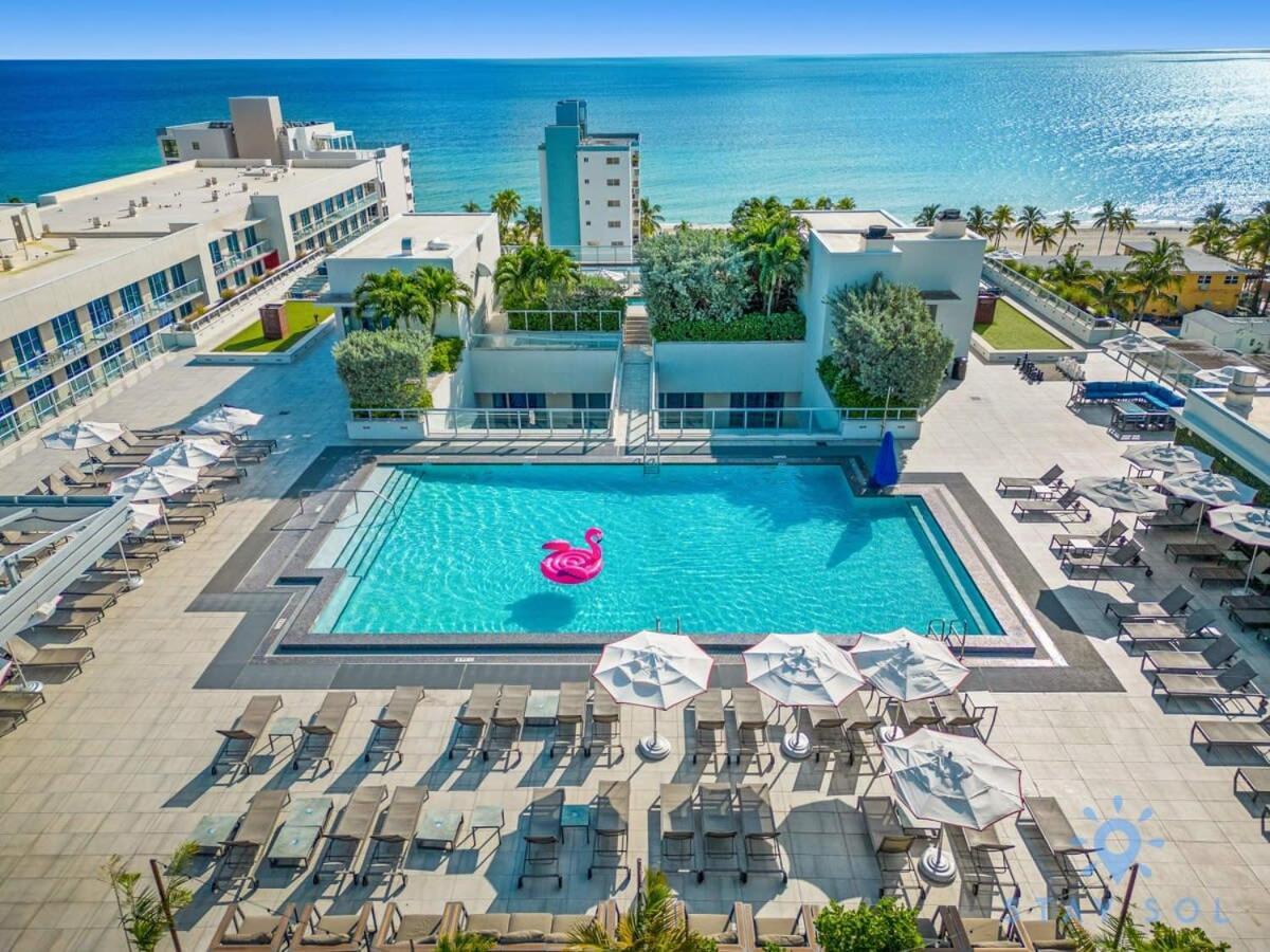 Rooftop Pool & Hot Tub - Gym - Hollywood Beach Exterior foto